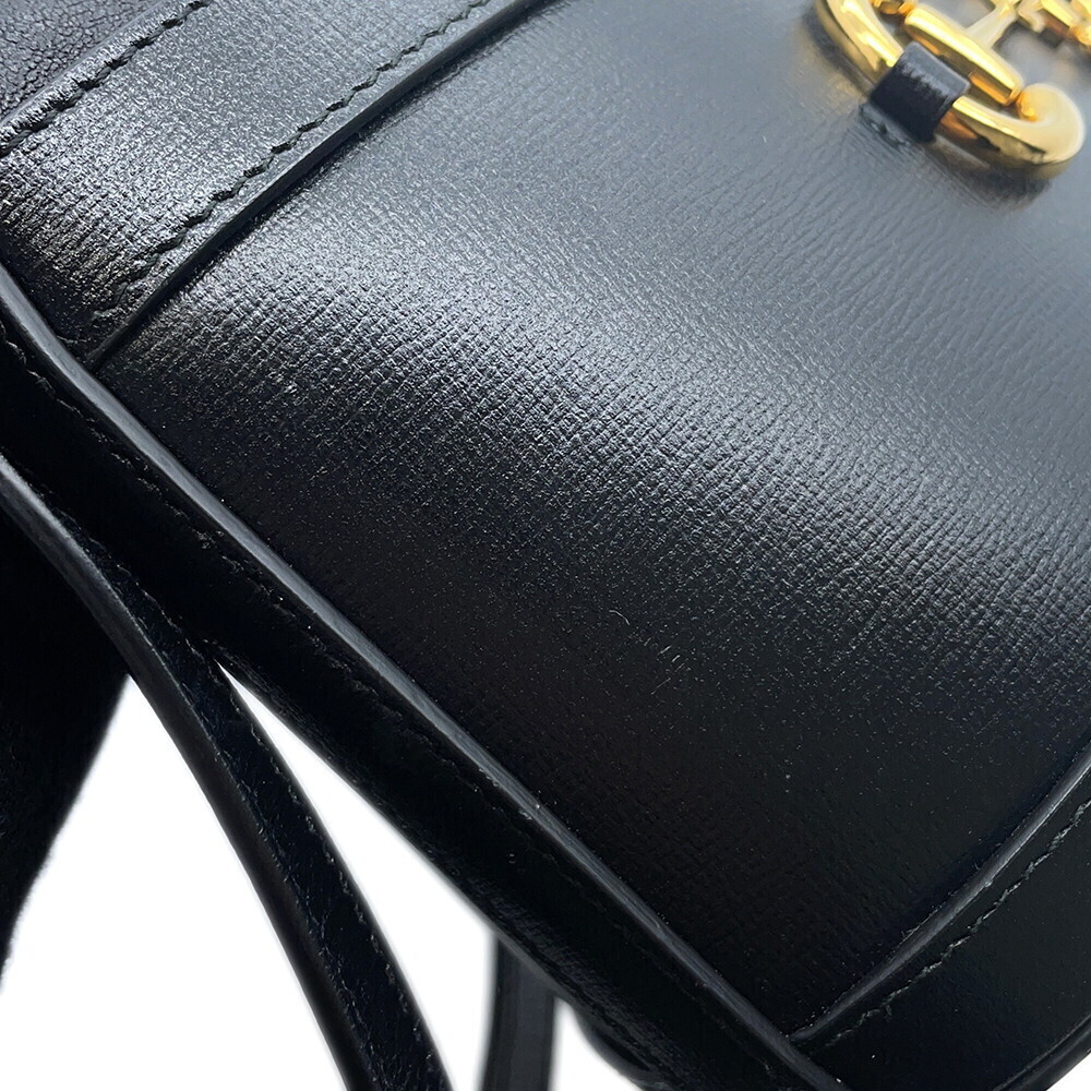 Gucci Bucket Black Horsebit Shoulder Bag - Picture 9 of 12